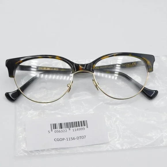 NEW CUTLER AND GROSS OF LONDON CGOP-1156-DT07 DARK TORTOISE CAT EYE EYEG… - Picture 12 of 12